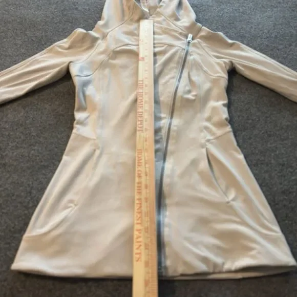 Lululemon Every Journey Hoodie Full Zip Long Sleeve Light Chrome Women’s 4 - Picture 8 of 9